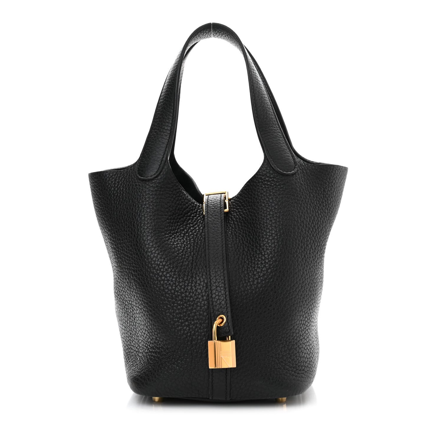 Taurillon Clemence Picotin Lock 18 PM Black