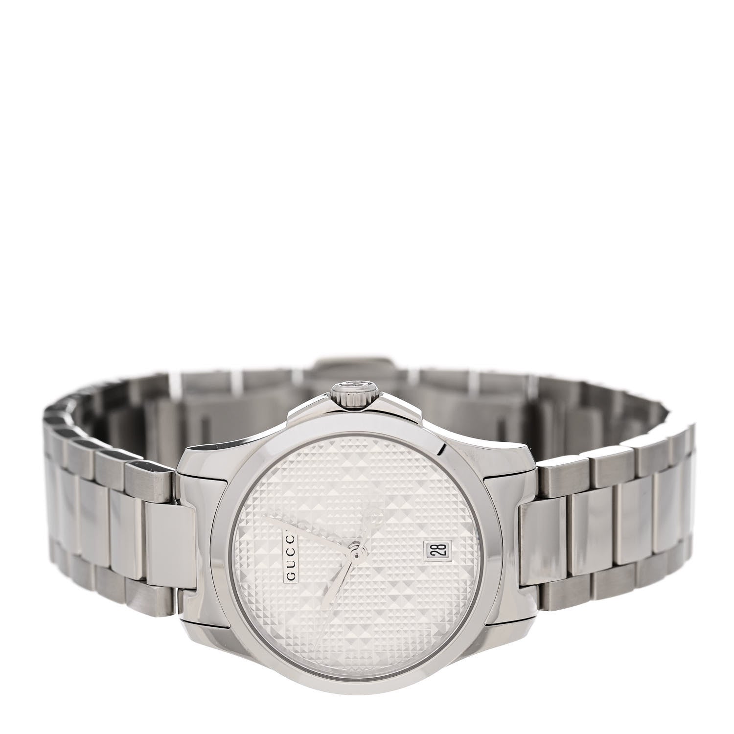 Gucci Stainless Steel 27mm G-Timeless Diamante Quartz Watch 2 of 5