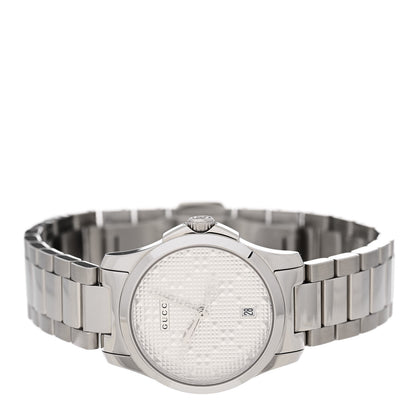 Gucci Stainless Steel 27mm G-Timeless Diamante Quartz Watch 2 of 5