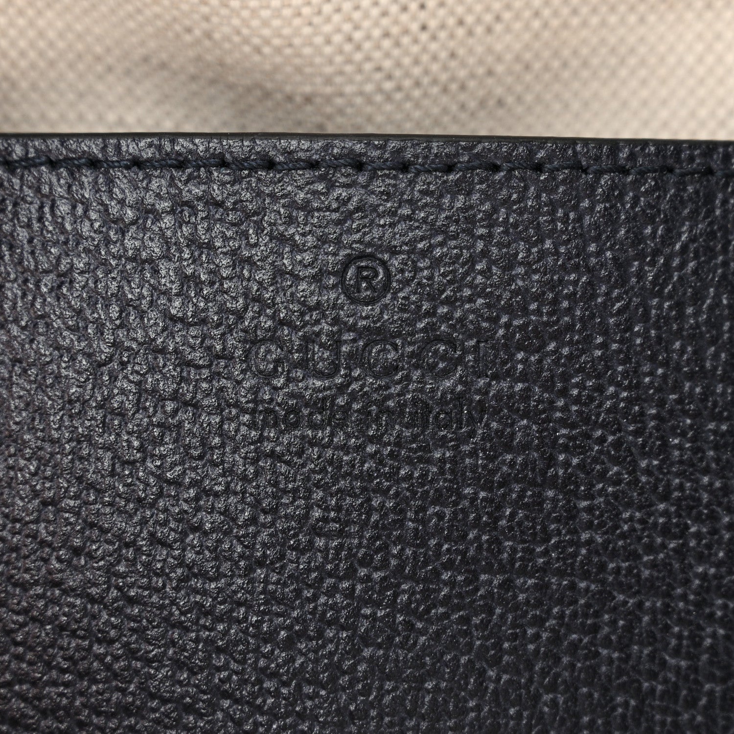 Gucci GG Supreme Monogram Textured Dollar Calfskin Web Mini Ophidia Top Handle Bag Beige Blue 6 of 10