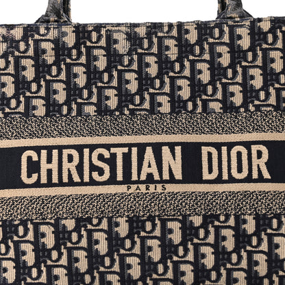 Christian Dior Oblique Medium Book Tote Blue Multicolor 8 of 16