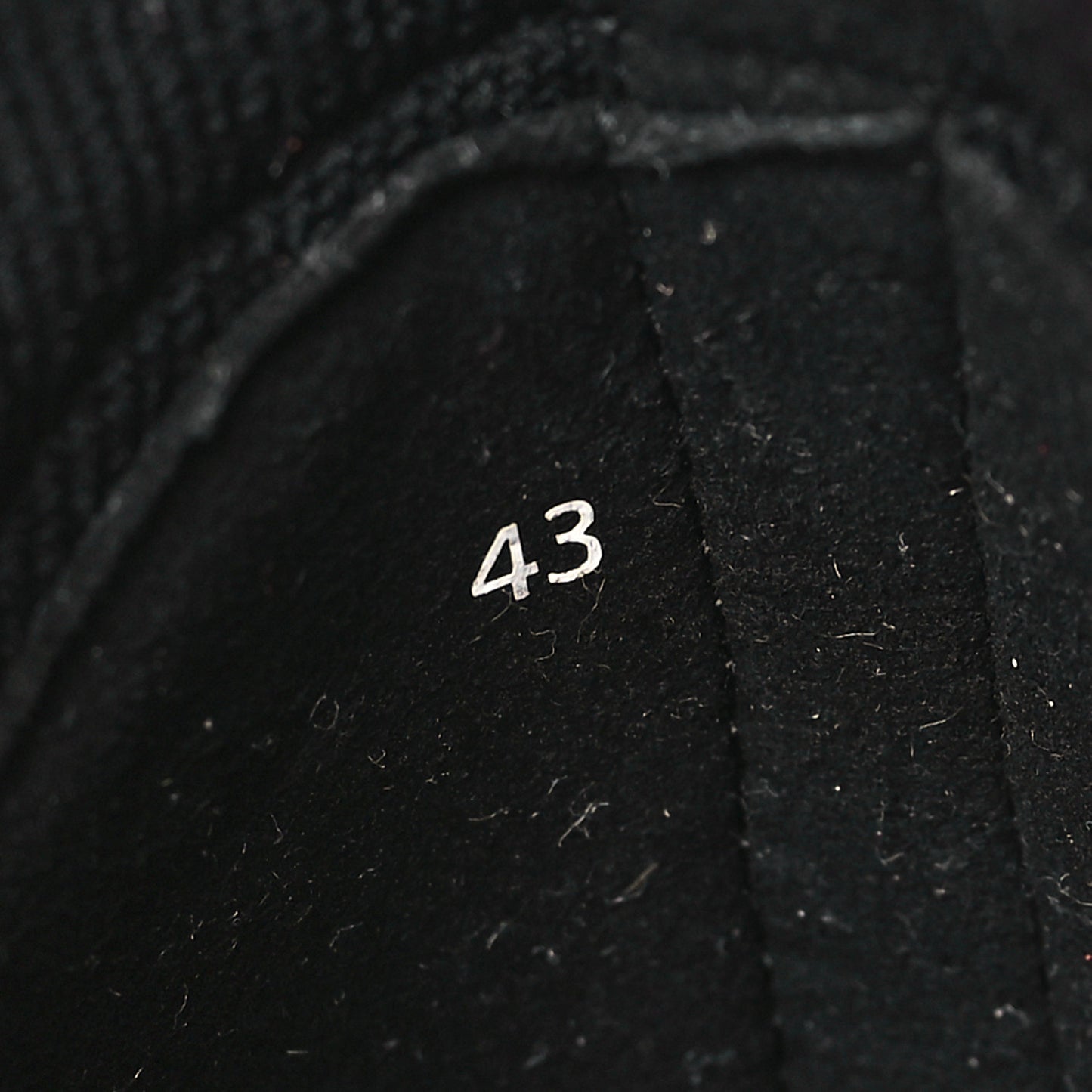 Knit Calfskin Mens Depart Sneakers 43 Black