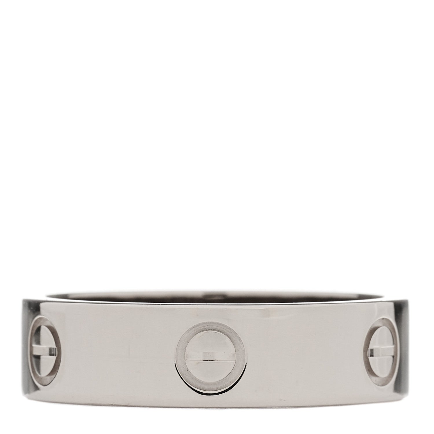 Cartier 18K White Gold 5.5mm LOVE Ring 63 10.25 1 of 5