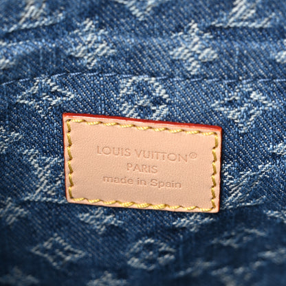Louis Vuitton Monogram Denim Speedy Soft 30 Blue 5 of 9