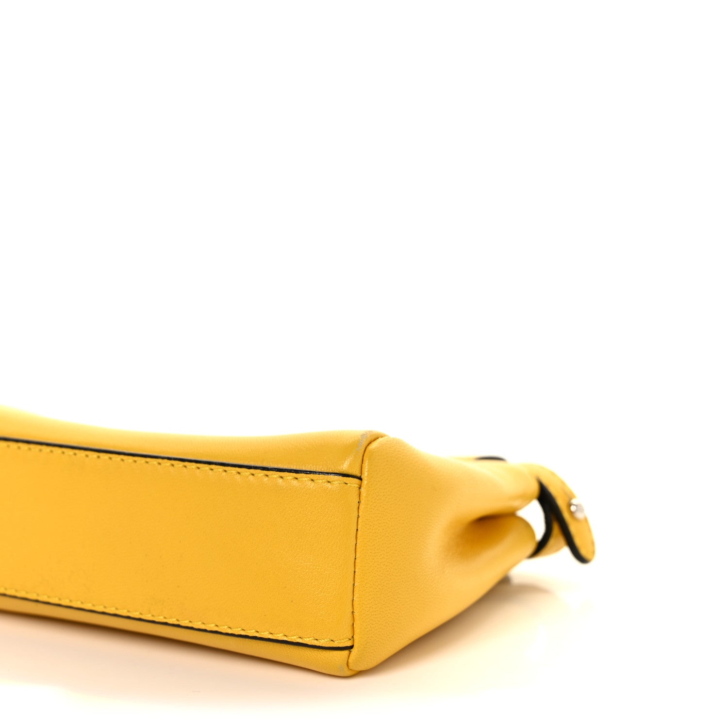 Fendi Shiny Nappa Micro Peekaboo Iconic Satchel Sunflower 14 of 17