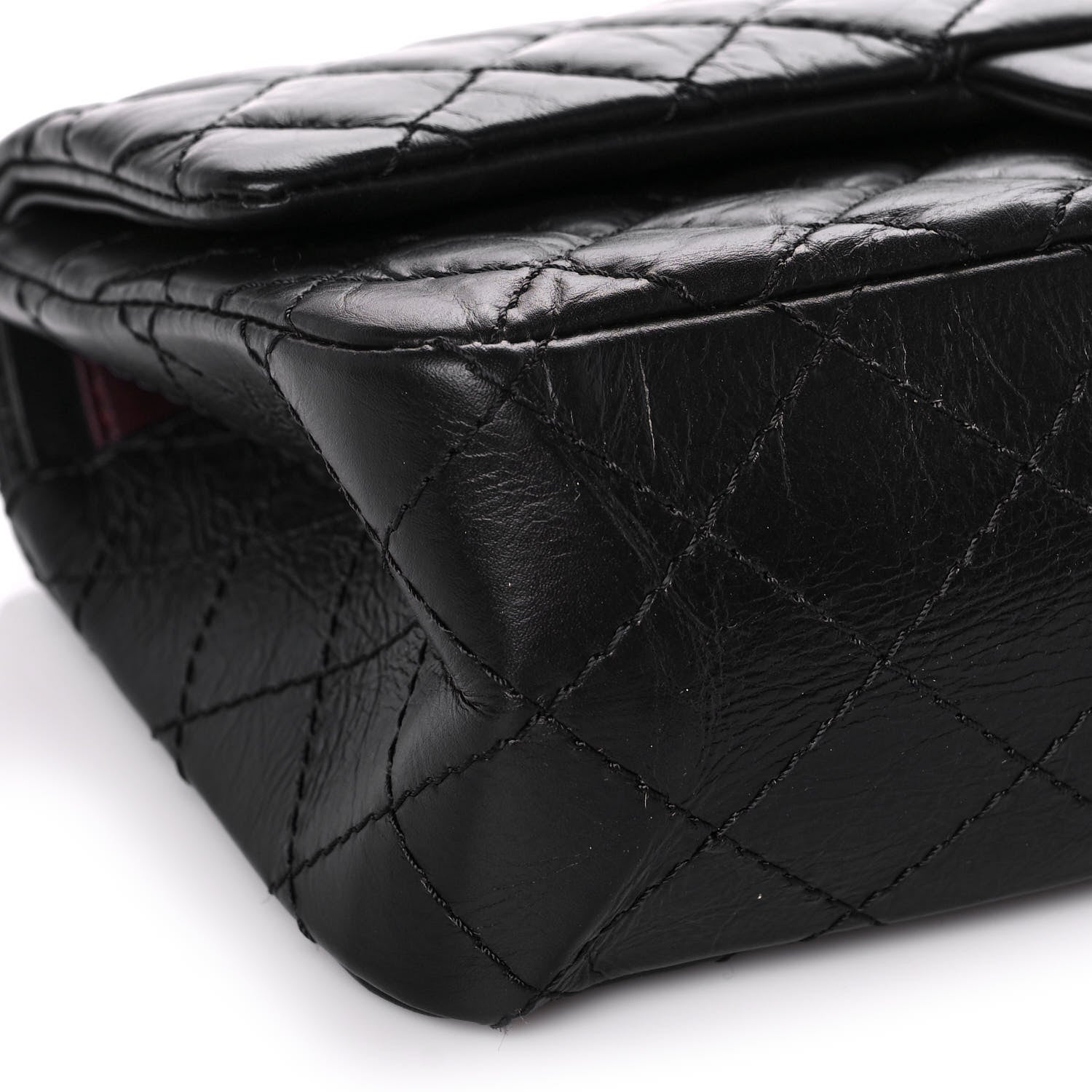Chanel Aged Calfskin Quilted 2.55 Reissue 225 Flap Black 7 of 10