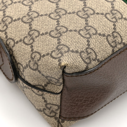 Gucci GG Supreme Monogram Textured Dollar Calfskin Web Small Ophidia Dome Shoulder Bag Beige Ebony New Acero 10 of 10