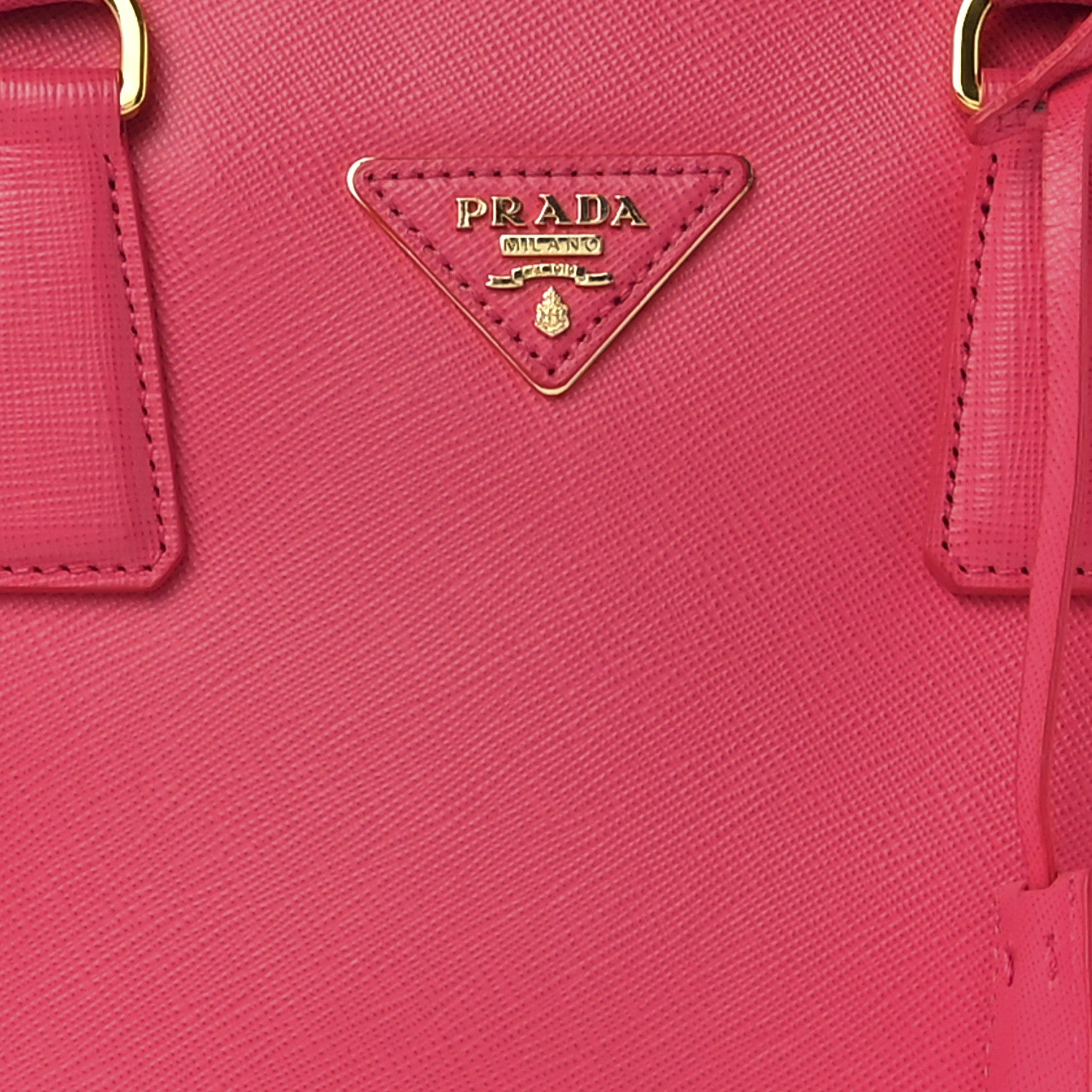 Prada Saffiano Small Galleria Double Zip Tote Peonia 9 of 12