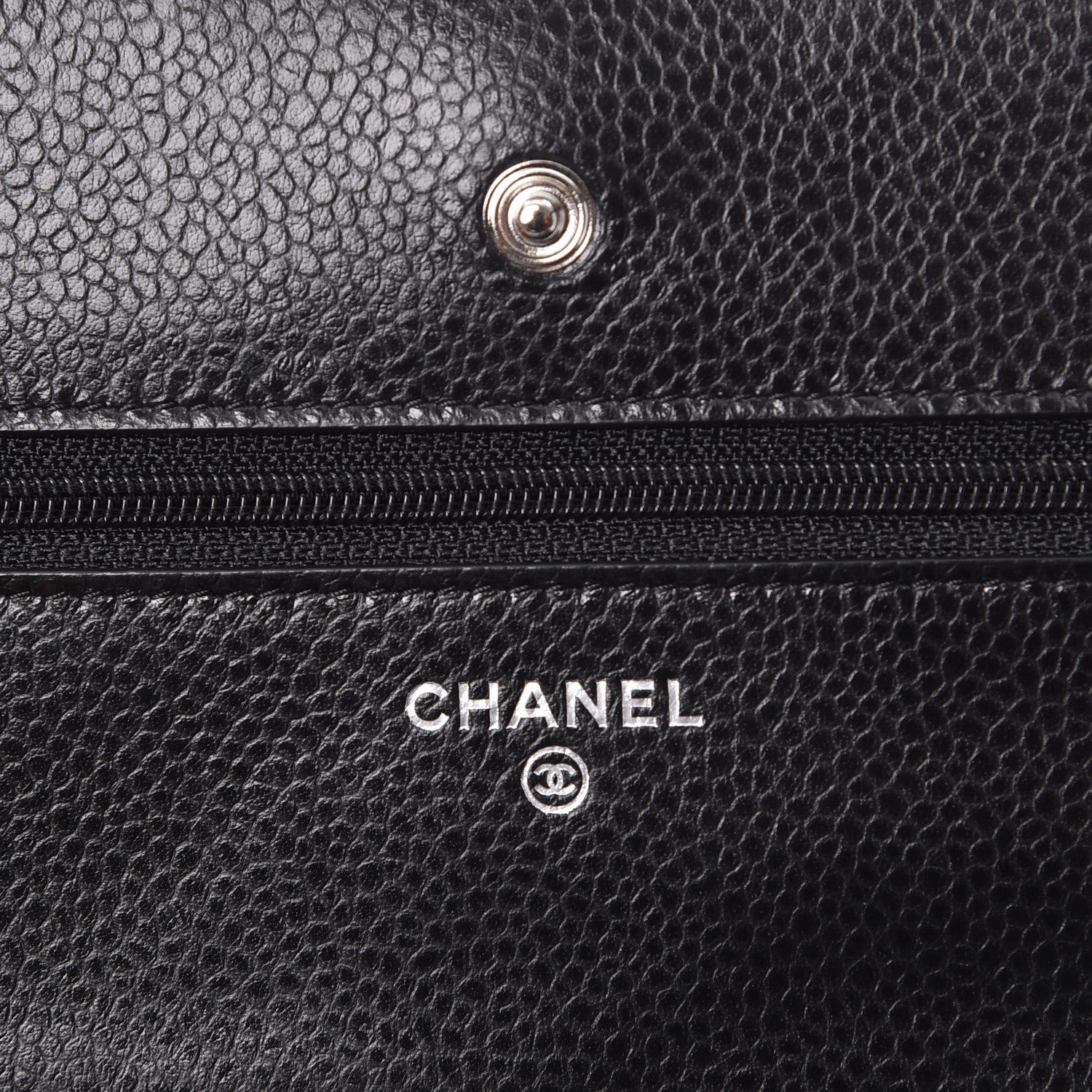 Chanel Caviar Quilted Wallet On Chain WOC Black 6 of 9