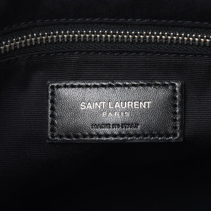 Saint Laurent Calfskin Y Quilted Monogram Large Loulou Chain Satchel Light Grey 7 of 16