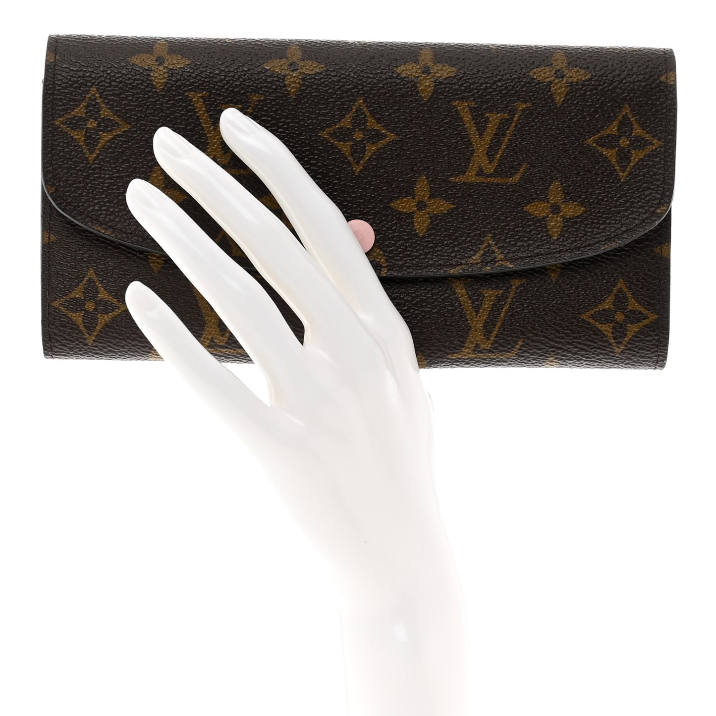 Monogram Emilie Wallet Rose Ballerine