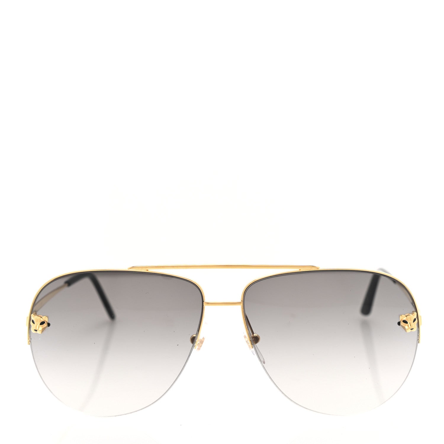 Cartier Panthere De Cartier Aviator Sunglasses Gold 2 of 7