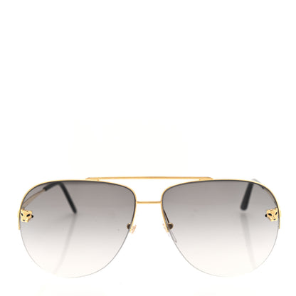 Cartier Panthere De Cartier Aviator Sunglasses Gold 2 of 7