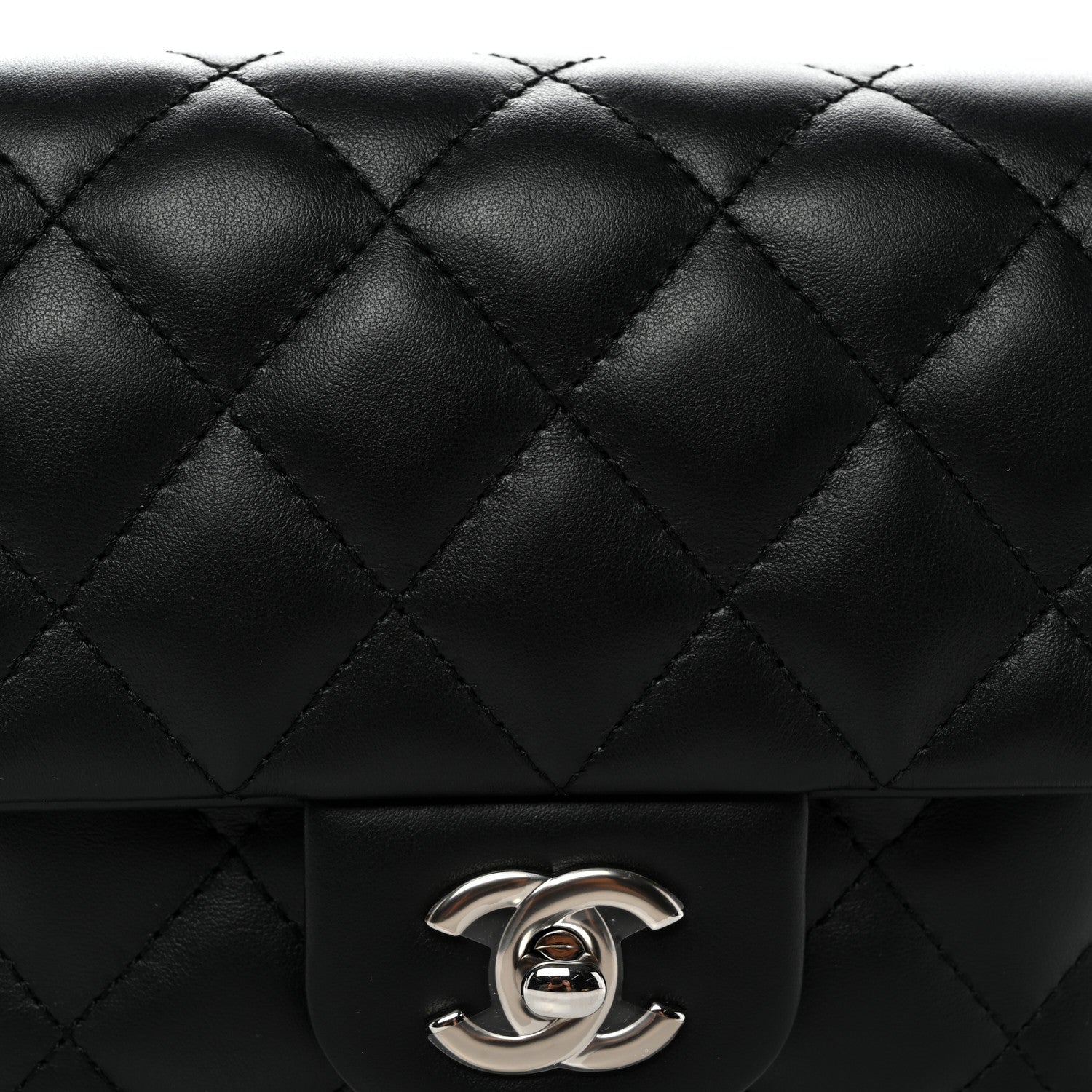 Chanel Calfskin Quilted CC Uniform Flap Belt Bag Black 8 of 10