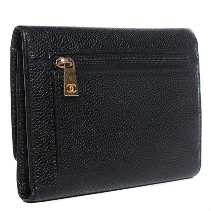 Chanel Caviar Timeless CC Wallet Black 3 of 9