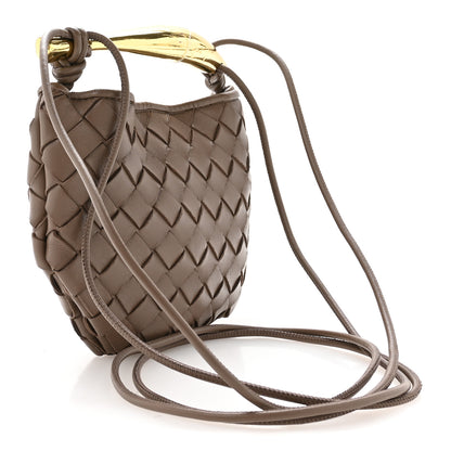 Bottega Veneta Nappa Intrecciato Mini Sardine Bag Taupe Grey 3 of 9