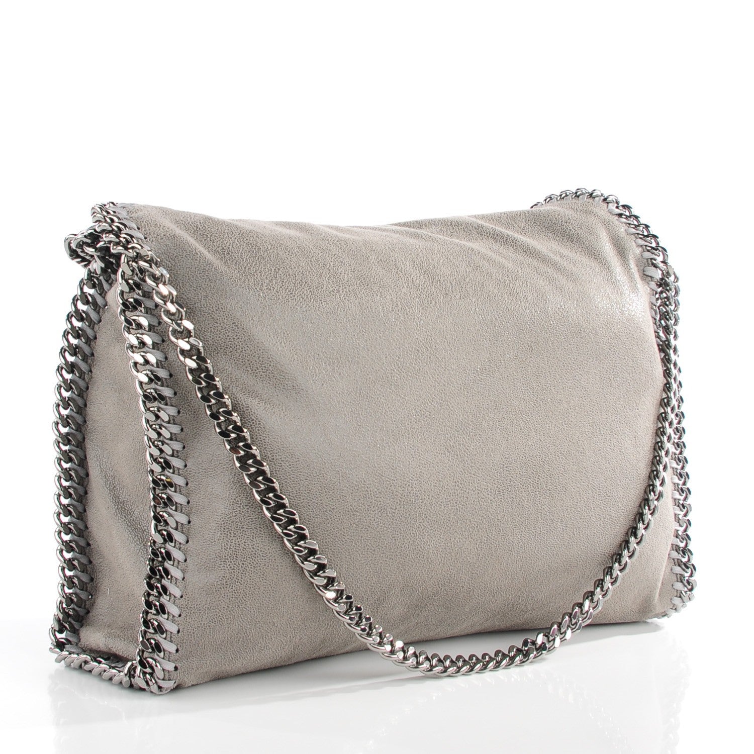 Stella McCartney Shaggy Deer Falabella Fold Over Tote Grey 3 of 8
