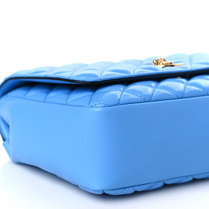 Versace Nappa Quilted Medusa Chain Crossbody Blue 7 of 8