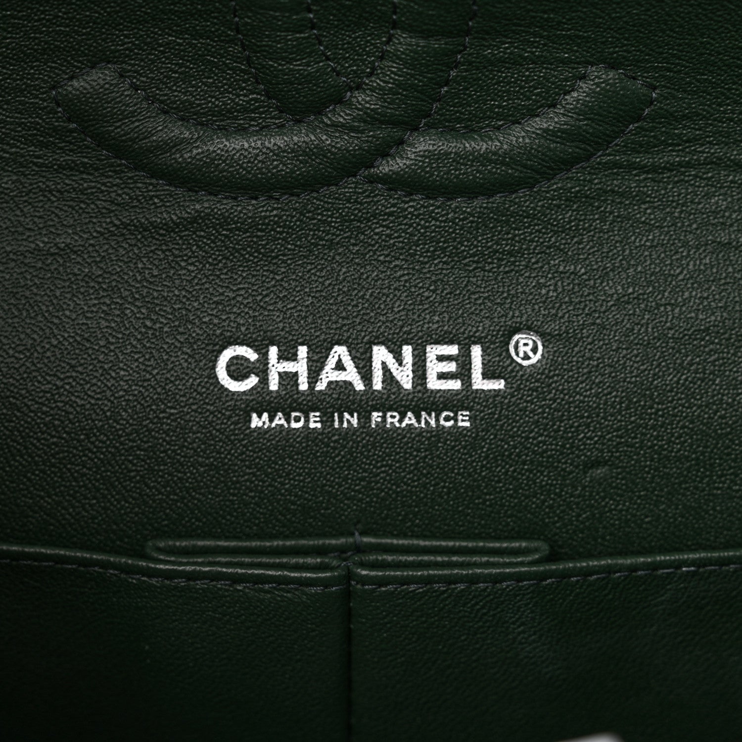 Chanel Lambskin Quilted Medium Double Flap Green 6 of 13