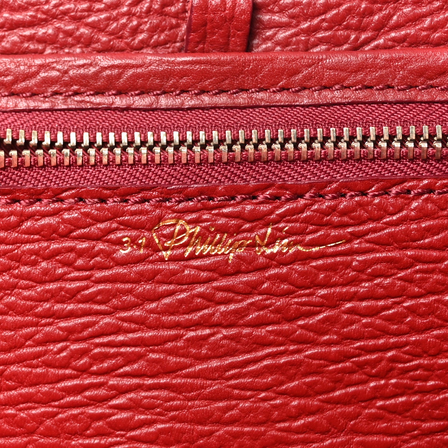 3.1 Phillip Lim Textured Calfskin Medium Pashli Satchel Crimson 6 of 9