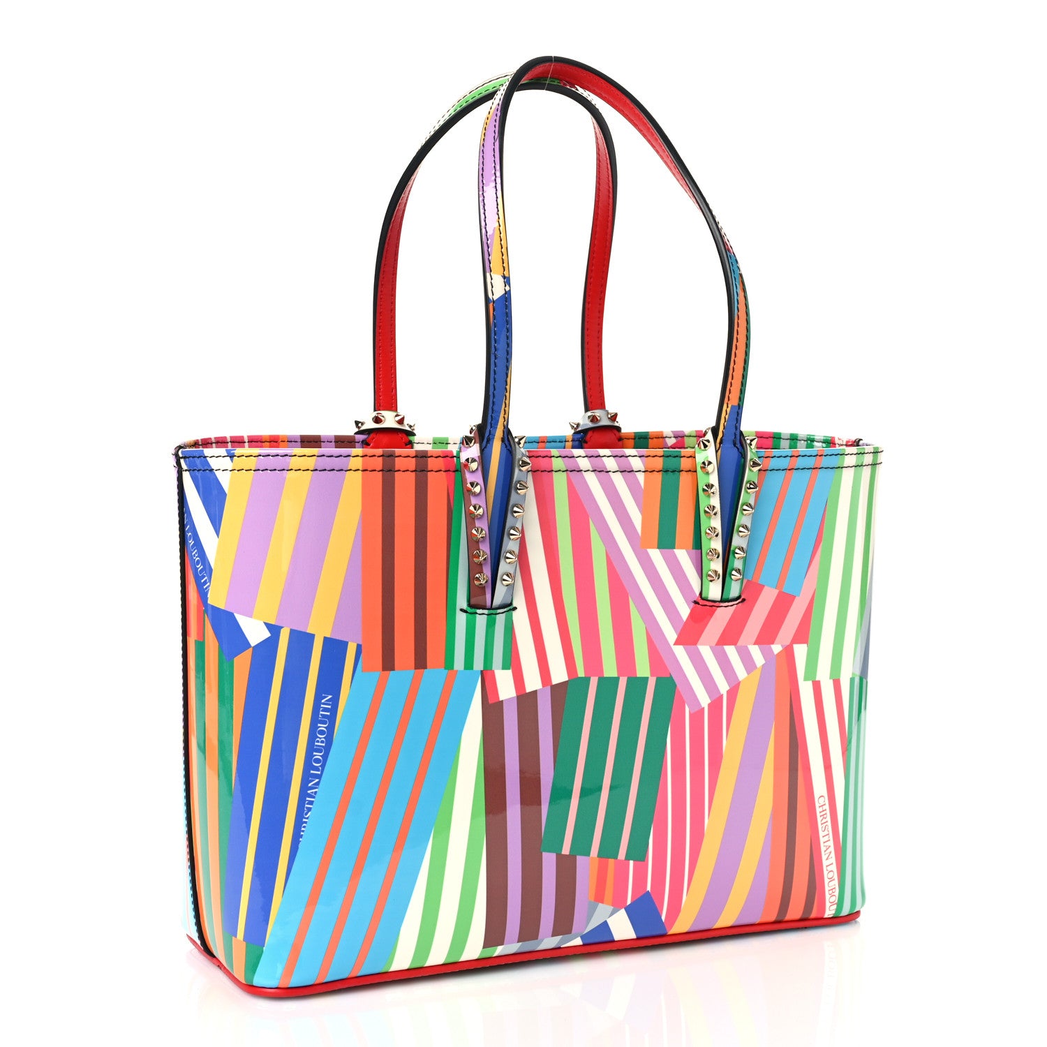 Christian Louboutin Patent Calfskin Small Cabata Tote Multicolor 4 of 11