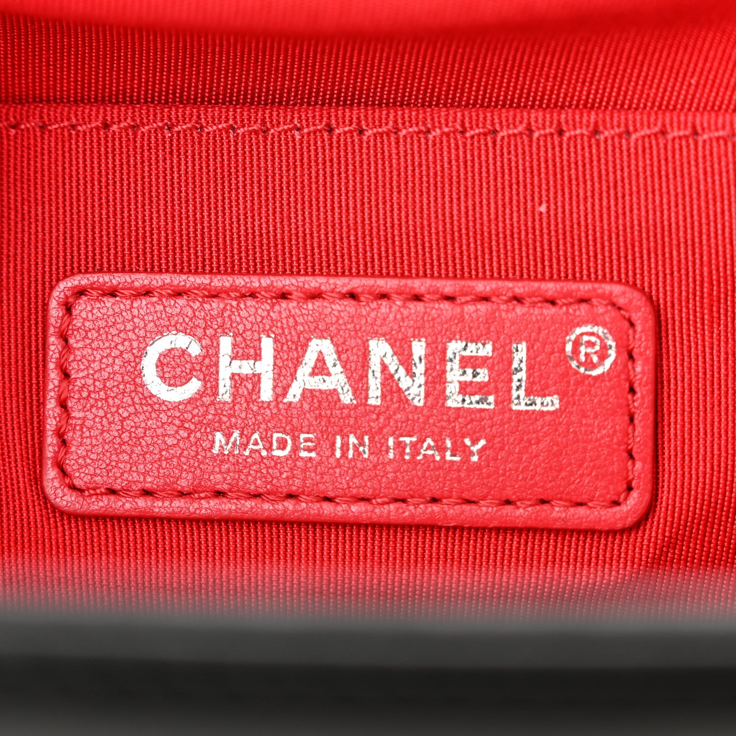 Chanel Lambskin Tweed Logo Embroidered Medium Boy Flap White Red Black 6 of 10