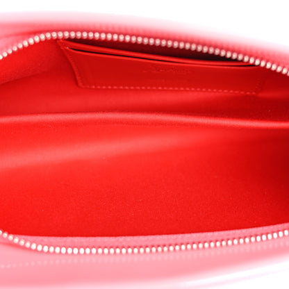 Christian Louboutin Patent Loubi Twist Zip Clutch Bag Bubble Gum 5 of 9