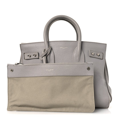Saint Laurent Grained Calfskin Small Supple Sac De Jour Grey 3 of 19