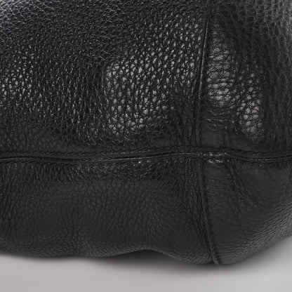 Gucci Pebbled Calfskin Medium Soho Chain Hobo Black 13 of 14