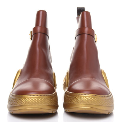 Louis Vuitton Calfskin Monogram LV Archlight Sneaker Boots 39 Cognac Brown 2 of 10