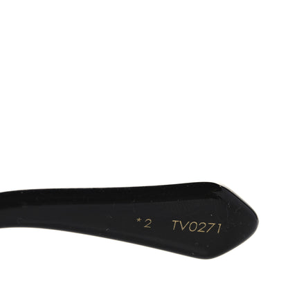 Louis Vuitton Acetate Swarovski Crystal Cyclone Sunglasses Z1578W Black 5 of 8