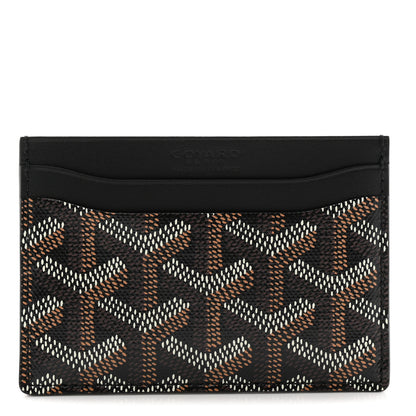 Goyard Goyardine Saint Sulpice Card Holder Black 1 of 7