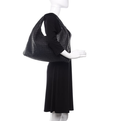 Bottega Veneta Nappa Intrecciato Large Veneta Hobo Black 2 of 12