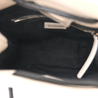 Balenciaga Calfskin Logo XXS Shopping Tote White 5 of 12