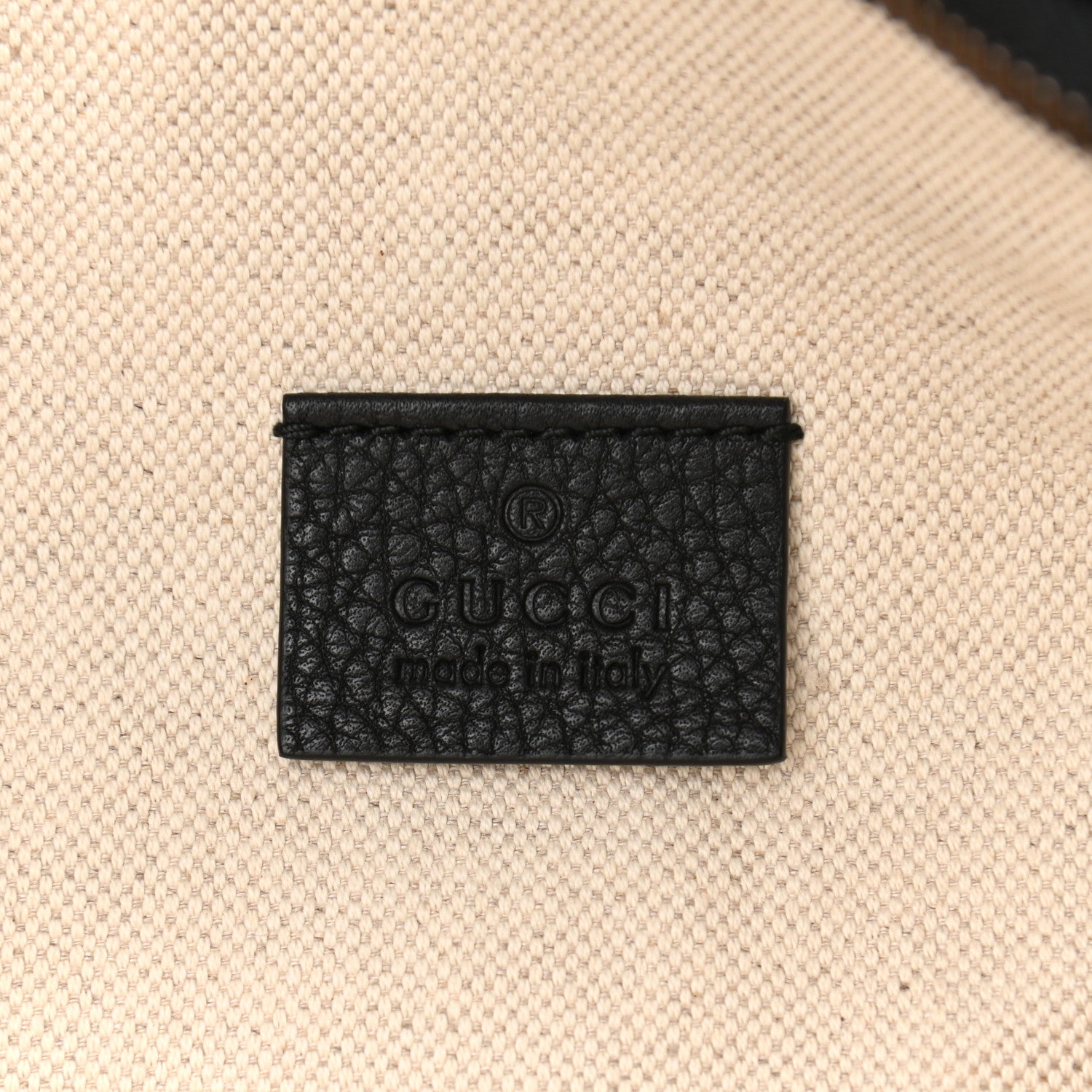 Gucci Grained Calfskin Logo Belt Bag Black 6 of 11