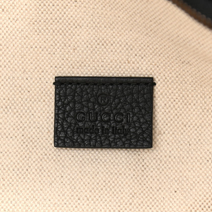 Gucci Grained Calfskin Logo Belt Bag Black 6 of 11