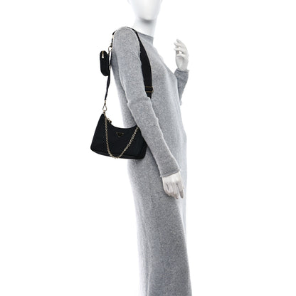 Prada Nylon Re-Edition 2005 Shoulder Bag Black 2 of 10