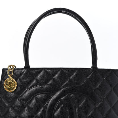 Chanel Caviar Quilted Medallion Tote Black 10 of 10