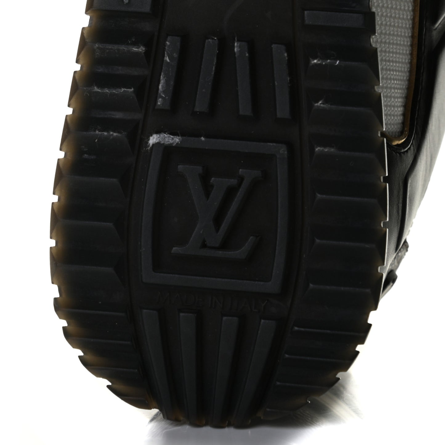 Calfskin Monogram Run Away Sneakers 35 Black