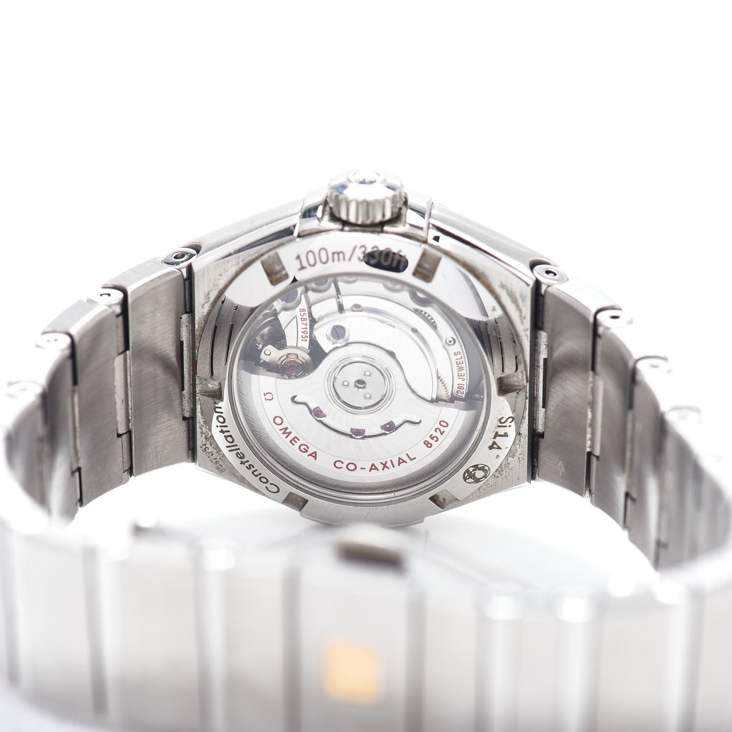 Omega Stainless Steel Diamond 27mm Constellation Co-Axial Automatic Watch Black 123.10.27.20.51.001 4 of 5