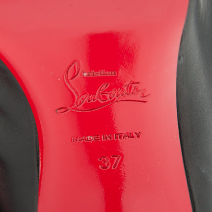 Christian Louboutin Calfskin Simple Botta 100 Knee Boots 37 Black 7 of 7