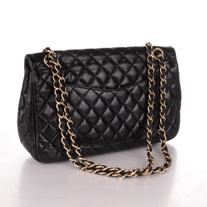 Chanel Lambskin Quilted Medium Single Flap Black 3 of 7
