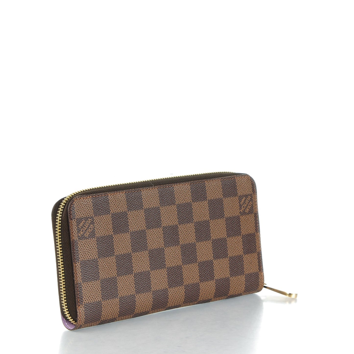 Damier Ebene Illustre Zippy Wallet Violet
