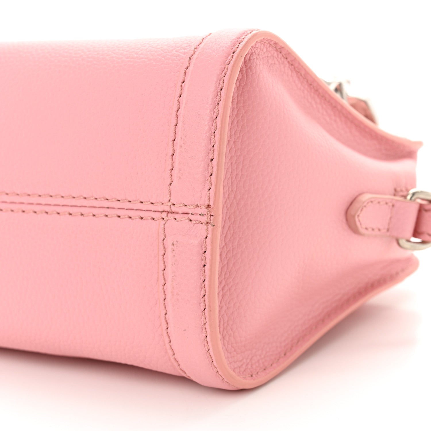 Alexander McQueen Pebbled Calfskin Mini Skull Padlock Zip Around Tote Petal 10 of 11