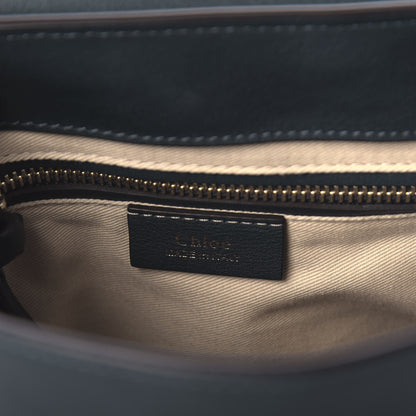 Chloe Suede Calfskin Small Faye Backpack Silver Blue 4 of 5