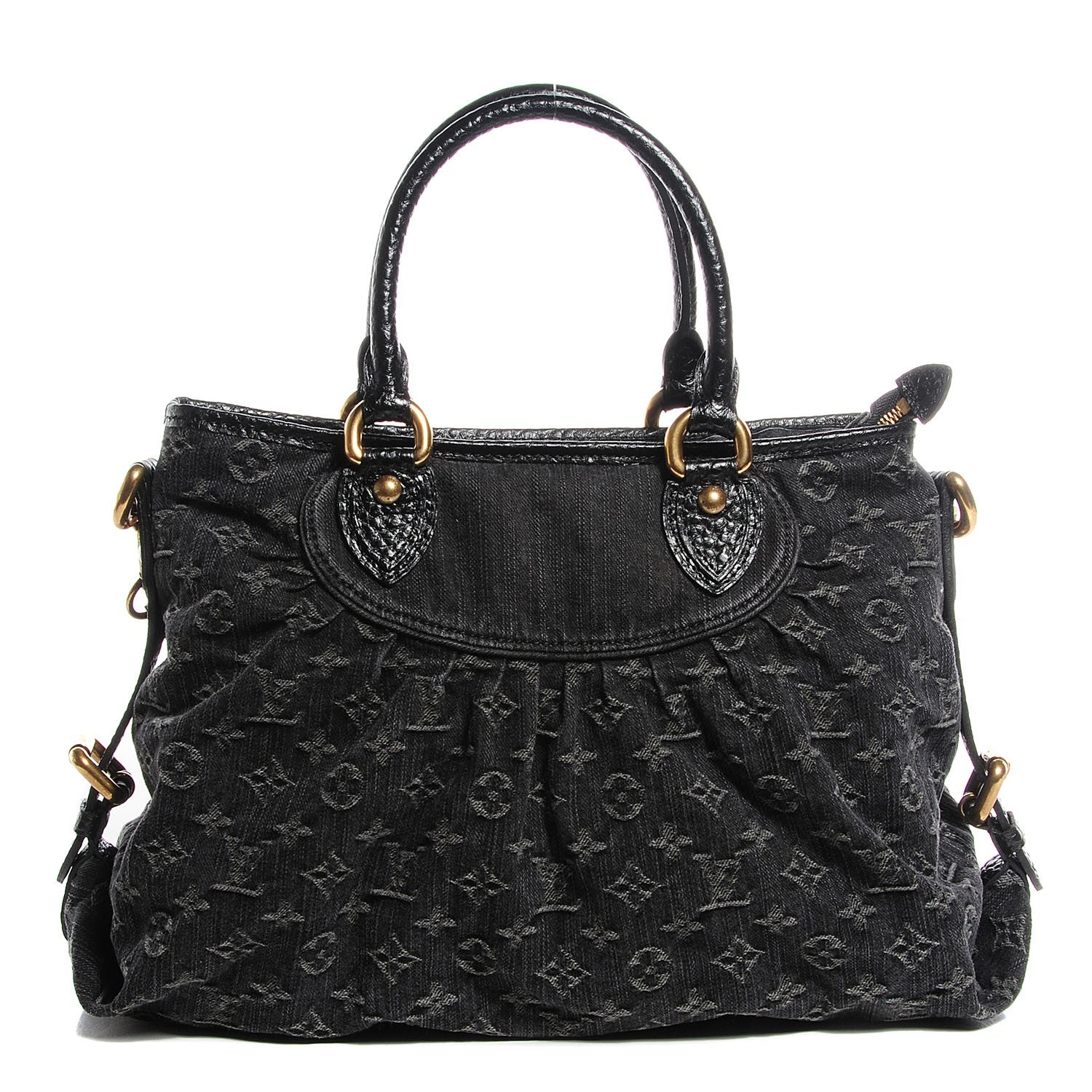 Louis Vuitton Denim Neo Cabby MM Black 1 of 8