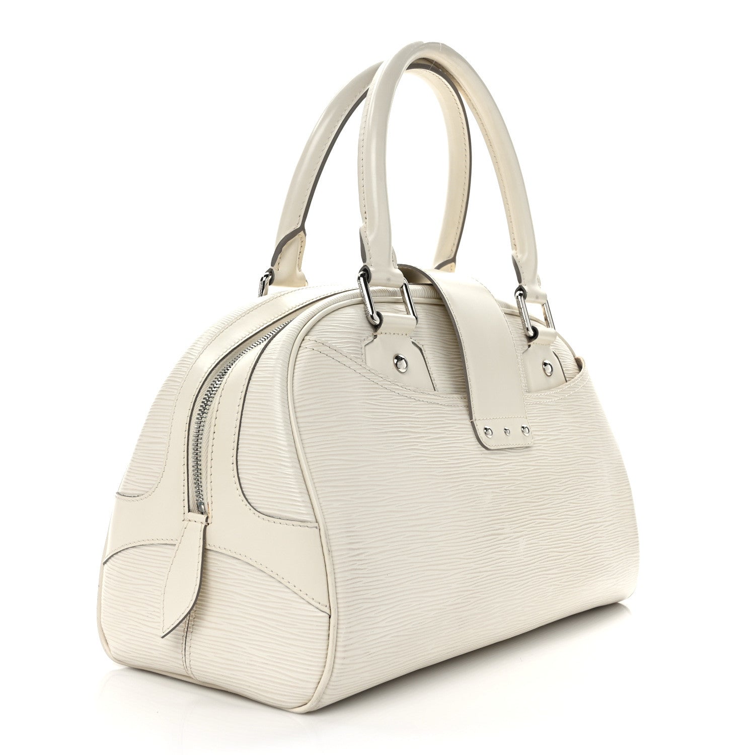 Louis Vuitton Epi Bowling Montaigne GM Ivory 3 of 14