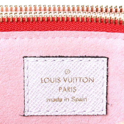 Louis Vuitton Monogram Giant Double Zip Pochette Rouge 5 of 10