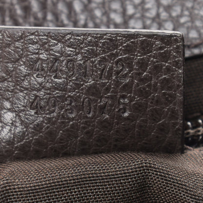Gucci Monogram Flap Messenger Bag Beige Dark Brown 6 of 9