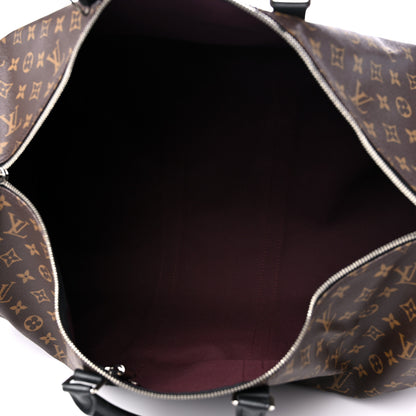 Louis Vuitton Monogram Macassar Keepall Bandouliere 55 4 of 12